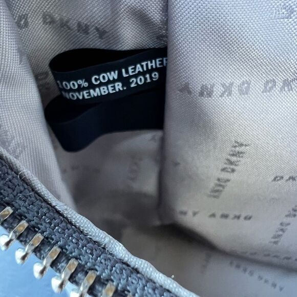 DKNY Silver Top Handle Backpack Handbag - Picture 9 of 12